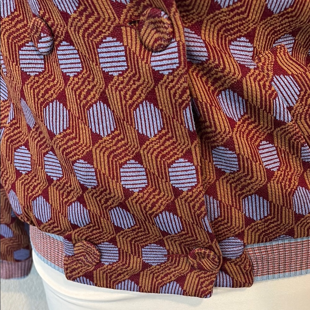 Justmine Geometric Patterned Jacket - Picture 6 of 11
